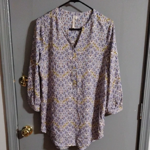 Grand And Greene Chic And Vibrant Patterned Women's Top - Multicolor - Picture 1 of 5